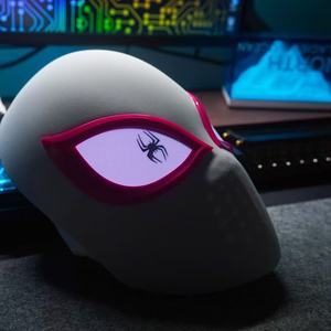 <span class=keywords><strong>Maschera</strong></span> Elettrica Luminosa in Resina <span class=keywords><strong>di</strong></span> Gwen Spider-Man e Miles Cosoi, Tema Halloween e Pasqua, Serie Universe 2 Expedition - Product Image 3