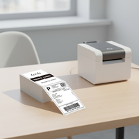Etiquetas Adhesivas Térmicas Resistentes al Agua, Impresión Personalizada de Códigos de Barras en Rollo para Impresora Zebra 4x6 Pulgadas, en Promoción