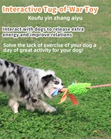 Mainan Tarik Bunyi Berderit untuk Anjing - Latihan & Permainan Interaktif