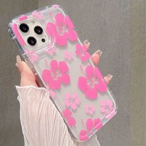 เคสใสลายดอกไม้เล็กน่ารักพร้อมโบว์สีชมพู สำหรับ iPhone 16 15 14 11 12 13 Pro XS Max 7 8 Plus X XR SE เคส TPU นิ่ม - Product Image 2