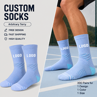 Chaussettes de sport athlétiques personnalisées avec logo en lettres, pour hommes et femmes, chaussettes de sport en tricot