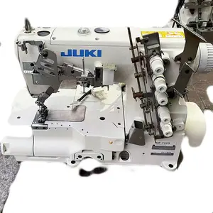 Japan JUKI 7523 Flatlock machine used three needle cover stitch cylinder bed