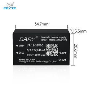 Ebyte ODM BDM21/41 DC-DC Isolated Power Supply Module PCB Gold Plating Process 1500VDC Industry Smart 9~36V RF Communication - Product Image 2