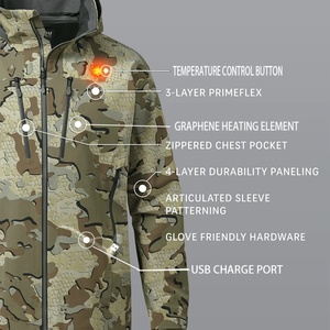 Custom Waterproof <b>Usb</b> Far-infrared <b>Heating</b> Hunting Clothes Safety Work Ski Hunt Clothes Best Hunting Gear for Winter - Product Image 4