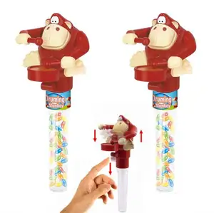 ซัวเถา Juqi Candy Toy โรงงานโปรโมชั่น Novelty กลองลิงของเล่นสำหรับลูกอม