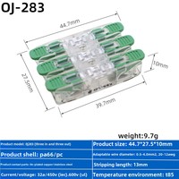 Bornes de presse sans vis de bornier en plastique à position unique rapide standard américain OJ-281 avec circuit fermé