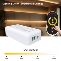 Télécommande sans fil AP-S103 Aipin 2.4G 5 touches série tactile 3 canaux portée 30M IP20 PWM pour LED RGB SMD5050 à changement de couleur 12-24V