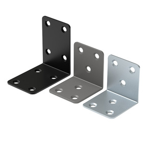 Soporte de Esquina en Forma de L de Acero Laminado en Frío de 2.0 mm, Conectores Duraderos para Puertas de Armario, Soportes para Estantes - Product Image 1