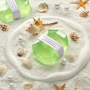 Handmade kim cương xà phòng Gem giống như xuất hiện với cơ thể thơm và rửa mặt lá vàng tôn tạo món quà hoàn hảo - Product Image 3