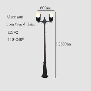 Lampadaire LED étanche en aluminium au Style européen classique, lampe d'extérieur Antique pour jardin, 1 pièce - Product Image 4