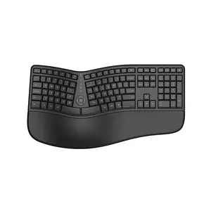 Wireless Ergonomic Split Keyboard Reduce Hands Pain with 2.4G Wireless and BT1 and BT2, Scissor Switch and Palm Rest for Window