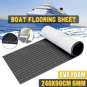 2400x900xx6mm EVA Foam Faux Teak Decking Sheet Non Skid Self Adhesive <b>Boat</b> Deck Anti-fatigue Mat Yacht Marine <b>Flooring</b> Pad - Product Image 1