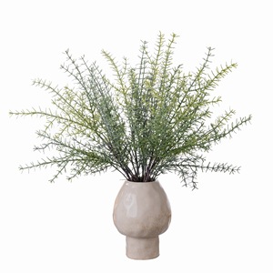 CallaFloral Ramo de Rosas Artificiales de PVC y Goma Suave, Blanco y Verde, para Decoración del Hogar y Bodas, Estilo Ins Transfronterizo - Product Image 5