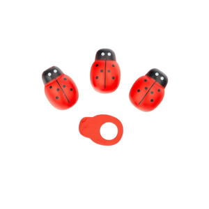 Accessorio per scarabeo in legno Ilan, adesivo da 25 mm, 4 pezzi - Product Image 1