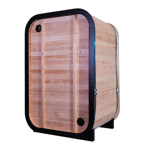 ห้องซาวน่าอินฟราเรดไม้ซีดาร์แดงสำหรับ 1-2 คน รุ่นหรูหรา <span class=keywords><strong>ส</strong></span>ำหรับคู่รัก ใช้ในบ้าน - Product Image 3