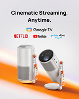 Projecteur portable intelligent XGIMI MoGo 4 avec batterie intégrée, correction automatique, Google TV, petit projecteur pour appartement, chambre et voyage