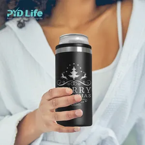 PYD Life 2022ที่ใส่เบียร์แบบบาง,ที่ใส่เบียร์สเตนเลสสตีลเคลือบผง12Oz 350Ml ใหม่ล่าสุด