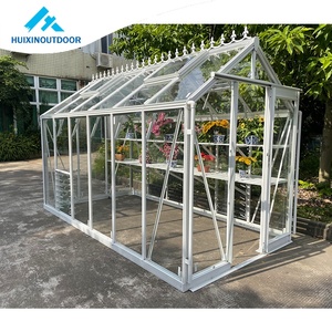 <span class=keywords><strong>Invernadero</strong></span> Comercial <span class=keywords><strong>de</strong></span> Vidrio Ecológico, Moderno, Mini, <span class=keywords><strong>Pequeño</strong></span>, para Jardín Doméstico, con Marco <span class=keywords><strong>de</strong></span> Aluminio y Puertas Corredizas Dobles - Product Image 2