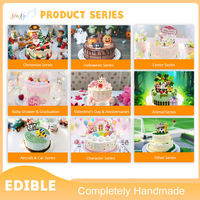Stok Grosir 3Pcs 3D Panda Lucu Aman untuk Makanan, Hiasan Kue Marshmallow untuk Dekorasi Kue Ulang Tahun Anak