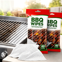 Lingettes jetables extra larges en tissu écologique pour barbecue, nettoyage intensif de cuisine pour gril et plaque chauffante, élimination des graisses tenaces