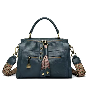 Sac bandoulière en cuir artificiel de créateur, nouveau sac fourre-tout de luxe imperméable à plusieurs compartiments zippés - Product Image 3