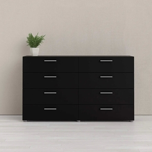 Caldo moderno in legno bianco <span class=keywords><strong>8</strong></span> cassetti cassettone nero cassettiera di armadi per la stanza - Product Image 3