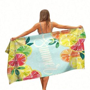Toalla de Playa de Microfibra de Algodón de Secado Rápido y Antiarena de 75*150CM al por Mayor con Logotipo Personalizado - Product Image 4