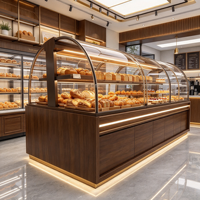 Aménagement intérieur de boulangerie de luxe sur mesure, personnalisation de la décoration, mobilier et vitrines sur mesure, aménagement de magasin