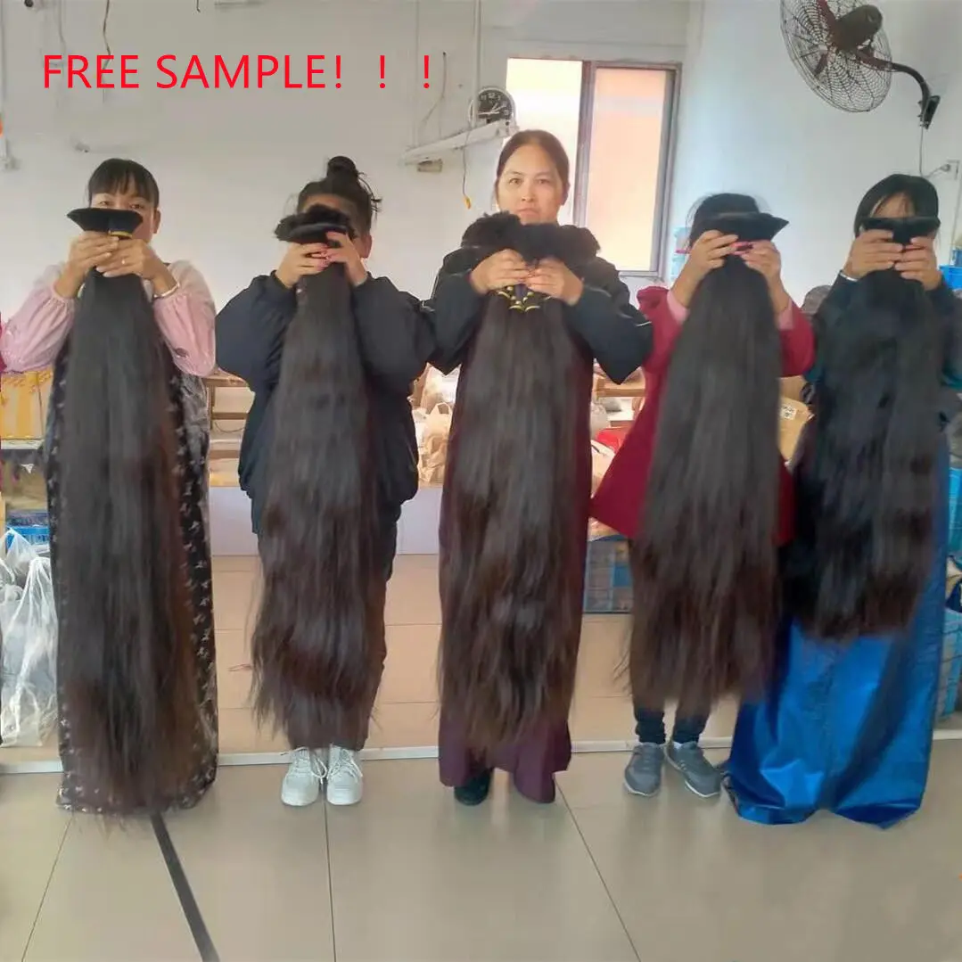 Free Sample 10A 12A 40inch Raw Indian Remy Human Hair Bundle Virgin Cuticle Aligned Hair Extension Vendor Hair Weave Bundles