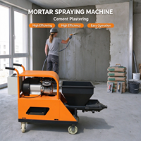 Machine de pulvérisation de mortier pour l'application mondiale de plâtre sur les murs et plafonds intérieurs d'appartements, pour projets de décoration