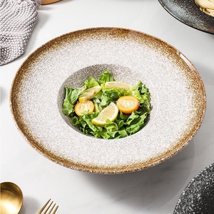 Piatto nuovo creativo occidentale 11 "piatto di <span class=keywords><strong>pasta</strong></span> grande piatto di ramen commerciale piatto di zuppa di ceramica cappello di paglia - Product Image 5