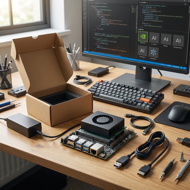 NVIDIA Jetson Orin Nano Super 8GB Developer Kit AI Board with 67TOPS Edge Computing Ampere Core 1024 CUDA Cores Embedded