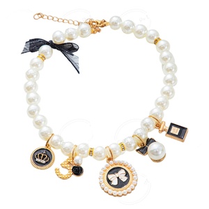 <span class=keywords><strong>Collar</strong></span> de Perlas de Lujo para Perros y Gatos, Ajustable, Joyería para Mascotas, Accesorios para Perros - Product Image 1