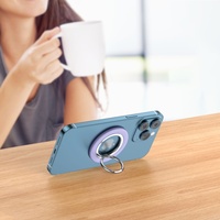 Support de téléphone portable magnétique double face portable, design mini et tendance