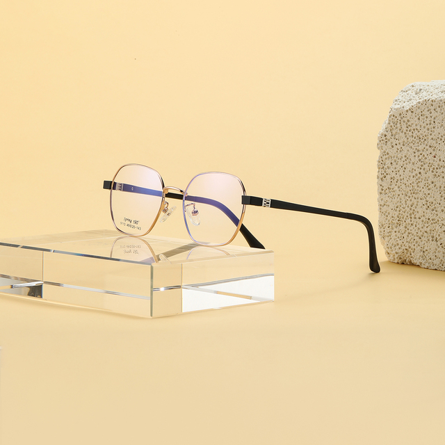 2025 Fashion Metal Optical Glasses Frame Spring Hinge Memory Optical Glasses Frame Can Fold 180 Degrees Classic Optical Glasses