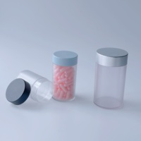 Bouteilles en plastique personnalisées par le fabricant, couleurs au choix, contenants de 100 ml pour 30 à 180 pilules, compléments alimentaires, capsules, comprimés