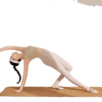 Chaussettes de yoga antidérapantes à cinq doigts pour Pilates, chaussettes spéciales de fitness d'intérieur à cinq doigts, courtes, sans talon, pour femmes