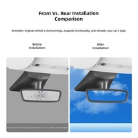 Coque de protection en silicone pour rétroviseur intérieur Tesla Model Y/3/YL, accessoire à clipser, compatible transfrontalier, OLIVER Stock