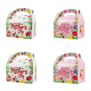 Buon <span class=keywords><strong>regalo</strong></span> per la <span class=keywords><strong>festa</strong></span> <span class=keywords><strong>della</strong></span> <span class=keywords><strong>mamma</strong></span> scatole di carta con manico con Design floreale scatole di caramelle <span class=keywords><strong>regalo</strong></span> per feste di <span class=keywords><strong>mamma</strong></span> - Product Image 1
