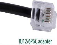 DB9 M/F serie RS232 a RJ12 6P6C Cable adaptador
