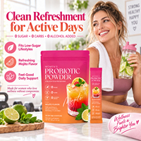 Poudre Probiotique VitaHall pour Femmes 5 Milliards d'UFC Saveur Mojito, Favorise la Santé Intestinale et l'Équilibre Digestif 0% Sucre 30 Sachets 150g