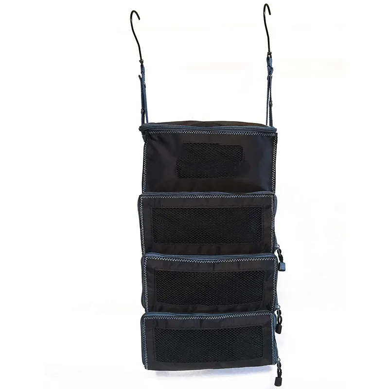 ポータブルラゲッジオーガナイザー収納可能なハンギングシェルフは、スーツケースの梱包や持ち運びに便利な折りたたみ式トラベルバッグを作ります