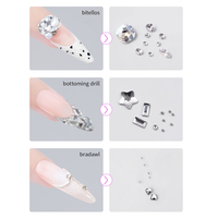 Colle à ongles diamant super forte RS et colle pour faux ongles sans HEMA ni TPO, adhésif gel pour strass, logo personnalisé, vernis gel 3D pour ongles