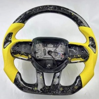 Volant chauffant en fibre de carbone personnalisé avec LED pour Dodge Durango Charger Scat Pack Sxt SRT Rt Challenger Ram 1500 2021 2022 2023