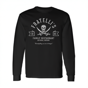 Camiseta de manga larga vintage del restaurante familiar Fratelli's 1985 Astoria Oregon - Product Image 2