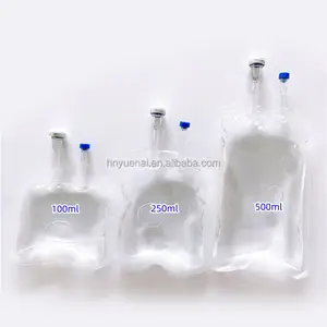 Transparent Medical Empty IV Bag Clinical Injection Saline Iv Bag 50ml 100ml 250ml 500ml 1000ml 2000ml 3000ml