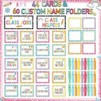 Tableau de classe avec cartes et pinces pour les aides en classe, aides pédagogiques multicolores, 10,234 x 5,734 pouces