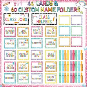 Tableau de classe avec cartes et pinces pour les aides en classe, aides pédagogiques multicolores, 10,234 x 5,734 pouces - Product Image 3