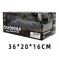 Bateau RC, jouet de simulation de tête de crocodile, 2.4g, télécommande, jouets électriques, jouets d'été, parodie d'eau, cadeau
