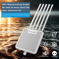 Punto de Acceso Inalámbrico Meiweisi HW3000L de Alta Potencia para Exteriores, WiFi 6 AX3000, 3000Mbps, Alcance de 500m, 2.4GHz y 5.8GHz, Wave2 4x4